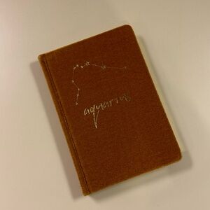 New - Urban Outfitters Velvet Aquarius Zodiac Lined Journal